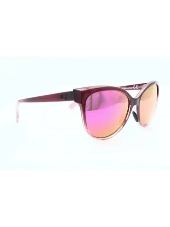 Maui Jim Olu Olu Mj 537-07A Burgundy Fade Frame MAUI Sunrise Pink Lens (B)